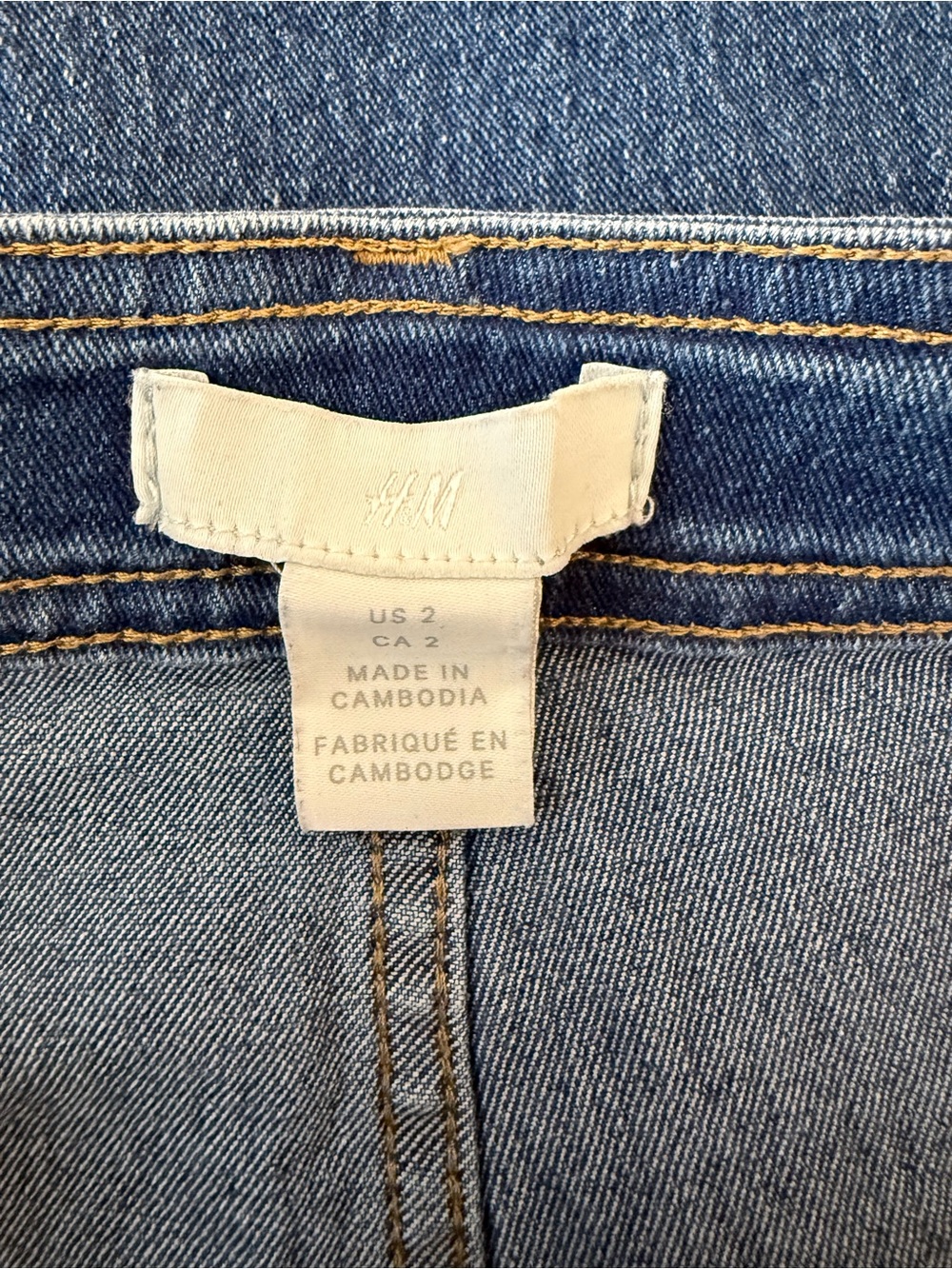 H&M Women’s Wide Straight Leg Crop Jeans 2 Blue Casual Dressy Brunch Date - Picture 6 of 15